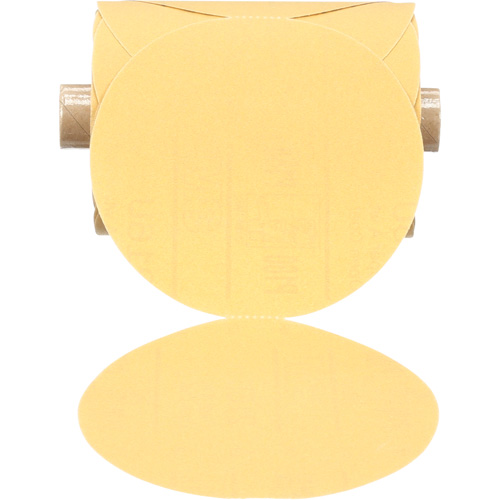 Disque abrasif dor&eacute; en rouleau de papier Stikit, 5" dia., Grain P180, Oxyde d'aluminium Waymarc Industries Inc