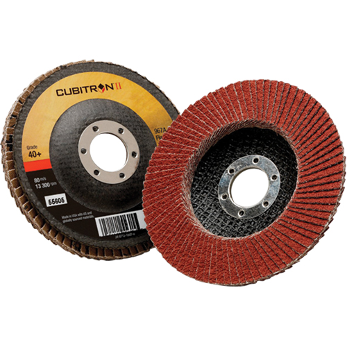 Disque &agrave; lamelles 967A T27 Cubitron II, 4-1/2" x 7/8", Type 27, Grain 40+, C&eacute;ramique Waymarc Industries Inc