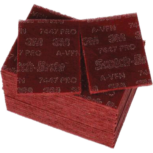 Scotch-Brite 7447 Hand Pads, Aluminum Oxide, 9" x 6", Very Fine Grit Waymarc Industries Inc