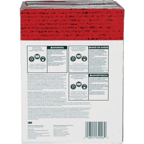Scotch-Brite 7447 Hand Pads, Aluminum Oxide, 9" x 6", Very Fine Grit Waymarc Industries Inc