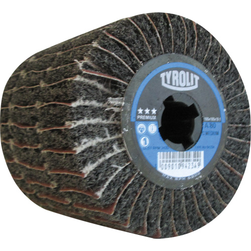 Pro-Line Surface Conditioning Drum, 4" Dia. x 4" W, 3/4" Arbor, 80 Grit, Aluminum Oxide Waymarc Industries Inc