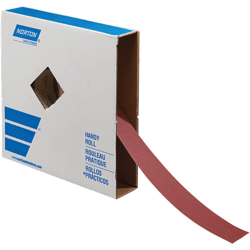 Rouleau de toile abrasive pour m&eacute;tal, Oxyde d'aluminium, 2" la x 150' lo, Grain 60 Waymarc Industries Inc
