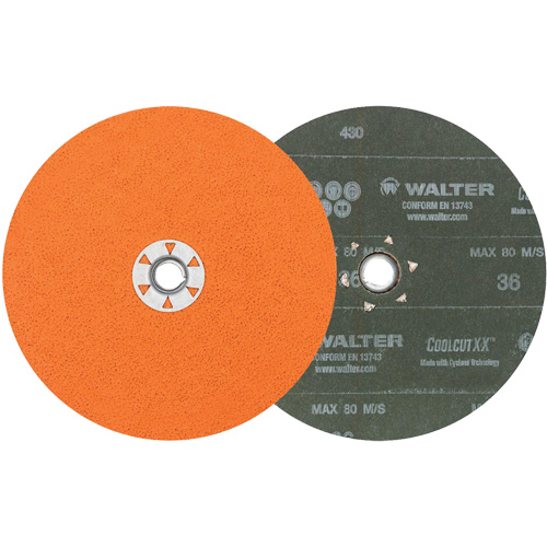 Disque de sablage Coolcut XX, 7" dia., Grain 36, C&eacute;ramique Waymarc Industries Inc