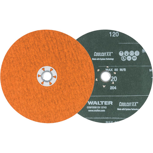 Disque de sablage Coolcut XX, 7" dia., Grain 120, C&eacute;ramique Waymarc Industries Inc