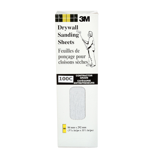 Tri-M-ite Fre-Cut Die -Cut Drywall Sheet, 11-1/4" x 3-5/16", 100 Grit, Silicon Carbide Waymarc Industries Inc