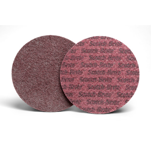 Disque de conditionnement de surface Scotch-Brite, 7" dia., Grain Moyen, Oxyde d'aluminium Waymarc Industries Inc
