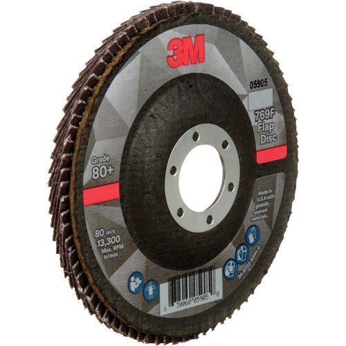 769F Quick Change Flap Disc, 4-1/2" x 7/8", Type 27, 80+ Grit, Ceramic Waymarc Industries Inc
