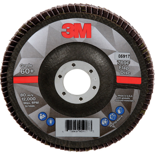769F Quick Change Flap Disc, 5" x 7/8", Type 29, 60+ Grit, Ceramic Waymarc Industries Inc