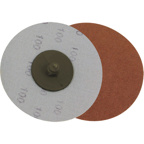 Disque de ponçage avec support en tissu, 3" dia., Grain 240, Oxyde d'aluminium Waymarc Industries Inc