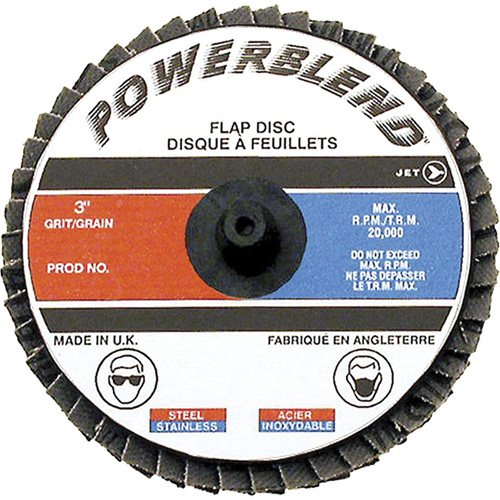 Disque &agrave; lamelles &agrave; rouler Powerblend, 2" x Grain Z40 Waymarc Industries Inc