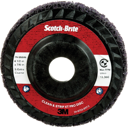 Scotch-Brite Clean and Strip XT Pro Disc XO-DC, 4-1/2" Dia., Extra Coarse Grit, Silicon Carbide Waymarc Industries Inc