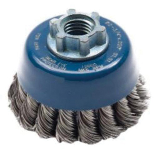 Brosse-boisseau &agrave; fils nou&eacute;s, 2-3/4" dia. x 5/8"-11 arbre Waymarc Industries Inc