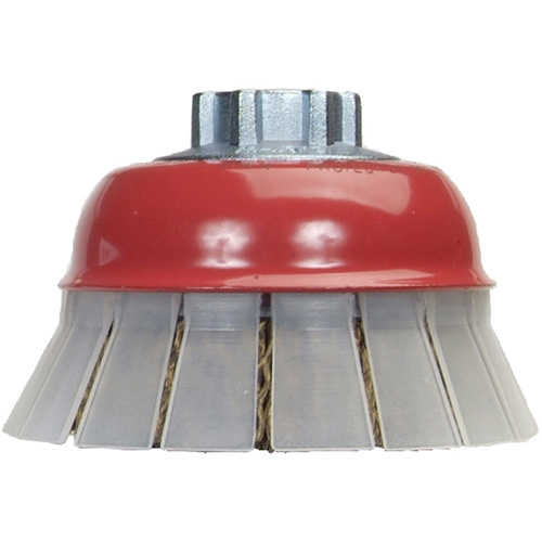 Crimped Wire Cup Brush with Protective Guard Waymarc Industries Inc