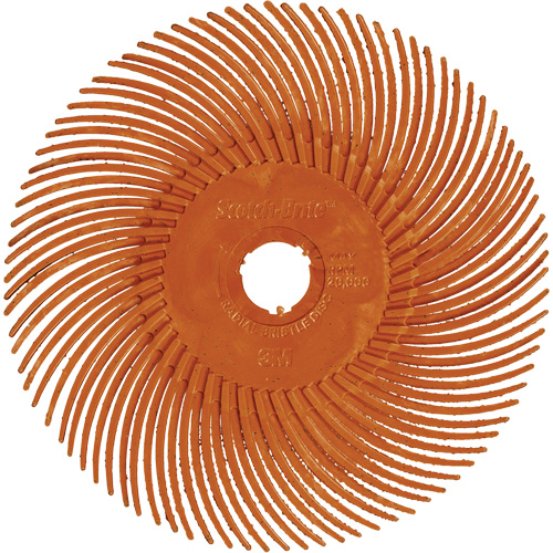 Scotch-Brite Type C Precision Radial Bristle Brush PN-RB, Ceramic, 80+ Grit, 2" Dia. Waymarc Industries Inc