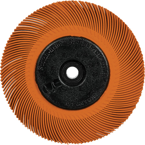Scotch-Brite Type C Precision Radial Bristle Brush PN-RB with Adapter, Ceramic, 80+ Grit, 6" Dia. Waymarc Industries Inc