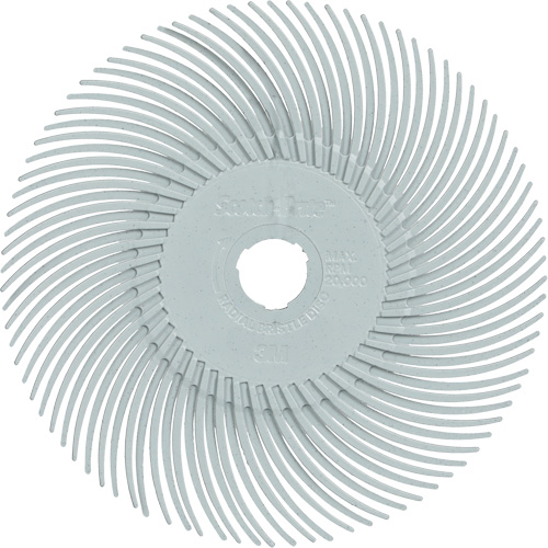 Brosse radiale en soies de pr&eacute;cision type C PN-RB Scotch-Brite , C&eacute;ramique, Grain 120+, 3" dia. Waymarc Industries Inc