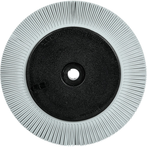 Brosse radiale en soies de pr&eacute;cision type S PN-RB avec bride Scotch-Brite , C&eacute;ramique, Grain 120+, 8" dia. Waymarc Industries Inc
