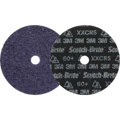 Disque de conditionnement des surfaces de pr&eacute;cision Scotch-Brite, HD-DH, 7" dia., Grain Tr&egrave;s grossier, C&eacute;ramique Waymarc Industries Inc