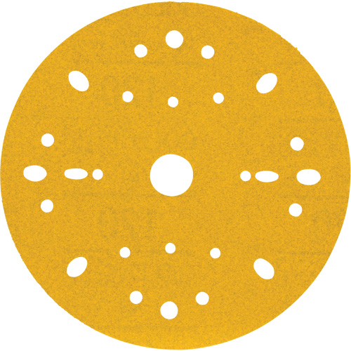 Disque abrasif dor&eacute; Hookit, dia 6", Grain 120, Oxyde d'aluminium, Poids C Waymarc Industries Inc