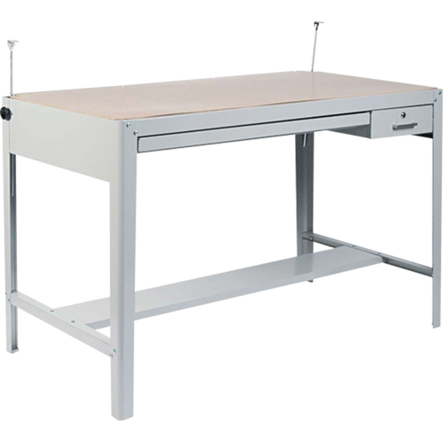 Precision Drafting Table Base, 56-3/8" W x Grey Waymarc Industries Inc