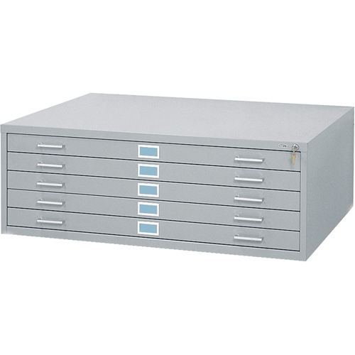 Steel Plan Files, 5 Drawers, 46-3/8" W x 35-3/8" D x 16-1/2" H Waymarc Industries Inc