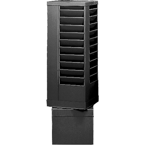 Literature Storage Racks, Rotating, 44 Slots, Steel, 14-1/8" W x 14-1/8" D x 48-1/2" H Waymarc Industries Inc