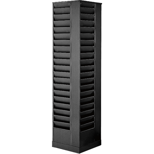 Pr&eacute;sentoirs, Rotatif, 92 fentes, Acier, 14-1/8" la x 14-1/8" p x 66" h Waymarc Industries Inc