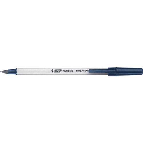 Stylo &agrave; bille Bic Round Stic, Bleu, 1 mm Waymarc Industries Inc