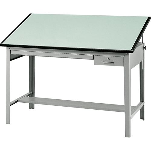 Precision Drafting Table Base, 56-3/8" W x Grey Waymarc Industries Inc