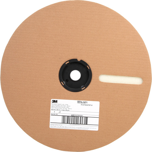 Fastener, Hook, 50 yds x 1", Adhesive, White Waymarc Industries Inc