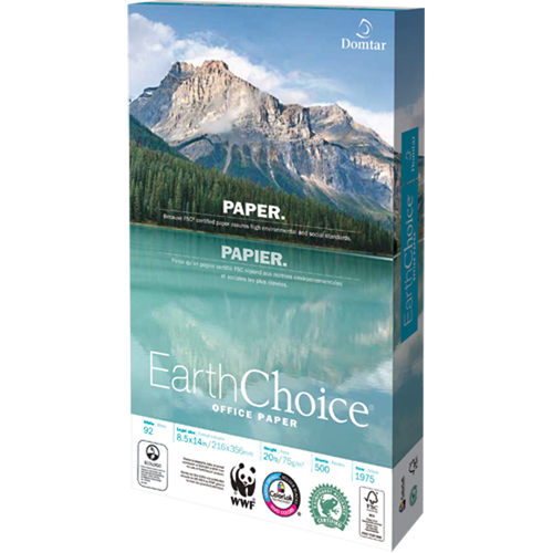 EarthChoice&reg; Office Paper, FSC, 8-1/2" x 14", 20 lbs., White Waymarc Industries Inc