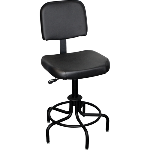 Tabouret avec dossier de s&eacute;rie 6000, Stationnaire, Ajustable Hauteur, Capacit&eacute; 250 lb Waymarc Industries Inc