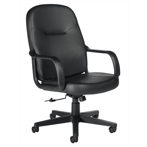 Office Chairs, Leather, Black Waymarc Industries Inc
