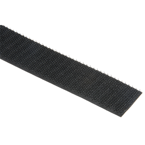 Bande d'attaches, Crochet, 50 vg x 1", Cousu, Noir Waymarc Industries Inc