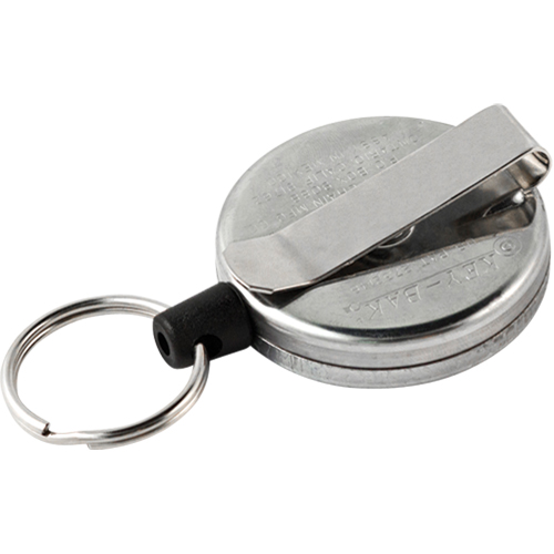 D&eacute;rouleurs autor&eacute;tractables originaux #485-HDK, Chrome, C&acirc;ble 48", Fixation Agrafe de ceinture Waymarc Industries Inc