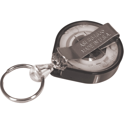 Retractable Mini-Bak&reg; Key Rings, Plastic, 36" Cable, Belt Clip Attachment Waymarc Industries Inc