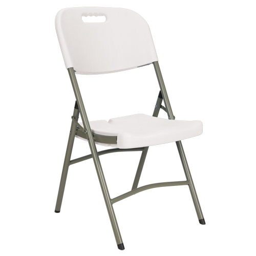 Folding Chairs, Polyethylene, White, 350 lbs. Weight Capacity Waymarc Industries Inc