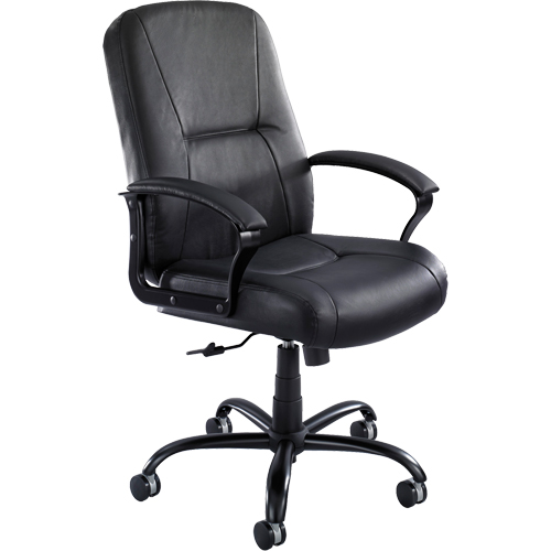 Chaises Serenity pour gens grands & costauds, Cuir, Noir, Capacit&eacute; 500 lb Waymarc Industries Inc