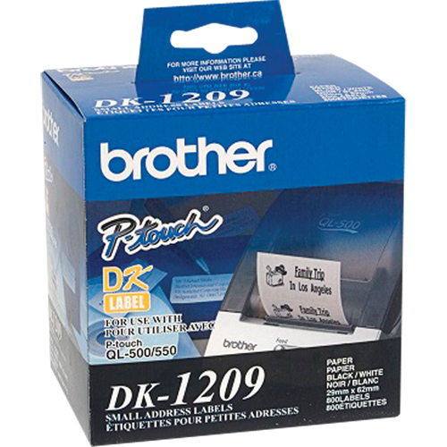 DK Series Address Labels, 1-1/8" W x 2-1/2" L, White Waymarc Industries Inc