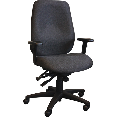 Cierra Ergonomic Chairs, Fabric, Black, 275 lbs. Capacity Waymarc Industries Inc