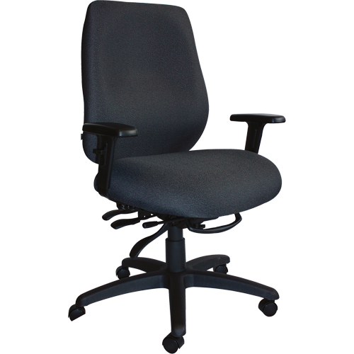 Cierra Heavy Duty Ergonomic Chairs, Fabric, Black, 400 lbs. Capacity Waymarc Industries Inc