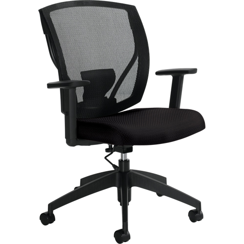 Task Chairs, Fabric, Black, 300 lbs. Capacity Waymarc Industries Inc
