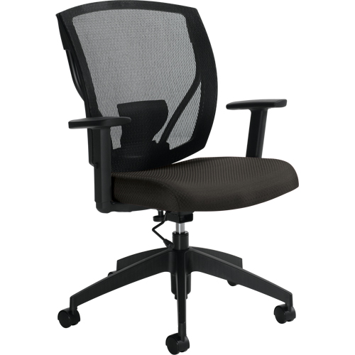 Task Chairs, Fabric, Charcoal, 300 lbs. Capacity Waymarc Industries Inc
