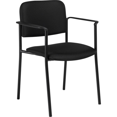 Chaises empilables, Tissu, Hauteur 32", Capacit&eacute; 300 lb, Noir Waymarc Industries Inc