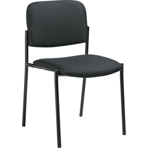 Armless Stacking Chairs, Fabric, 32" High, 300 lbs. Capacity, Charcoal Waymarc Industries Inc