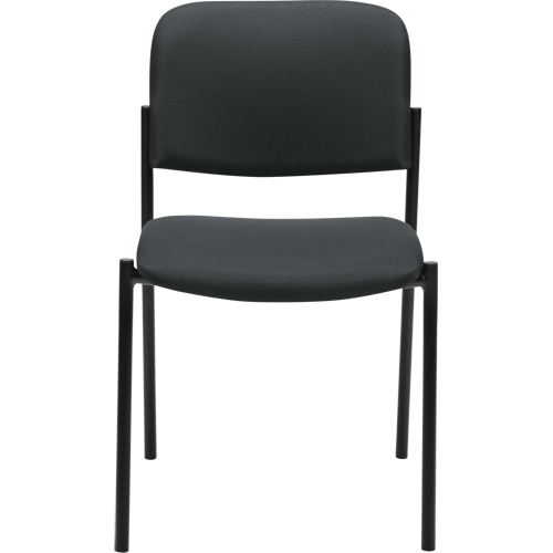 Armless Stacking Chairs, Fabric, 32" High, 300 lbs. Capacity, Charcoal Waymarc Industries Inc