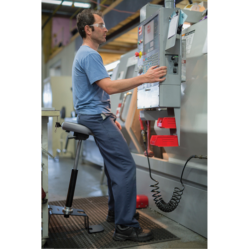 TA 200 Ergonomic Sit/Stand Welding Chair Waymarc Industries Inc