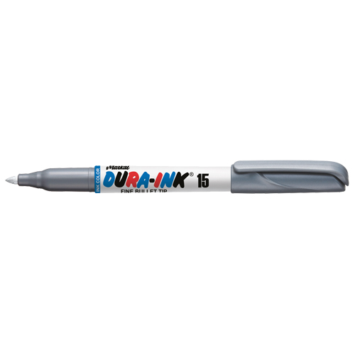 Dura-Ink&reg; #15 Permanent Marker, Fine, Silver Waymarc Industries Inc