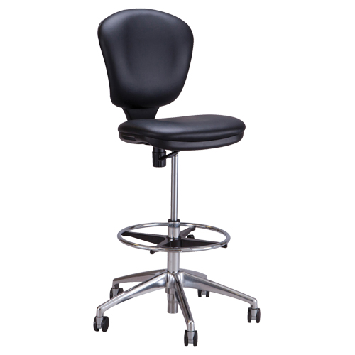 Chaise &agrave; hauteur ajustable Metro, Vinyle, Noir, Capacit&eacute; 250 lb Waymarc Industries Inc