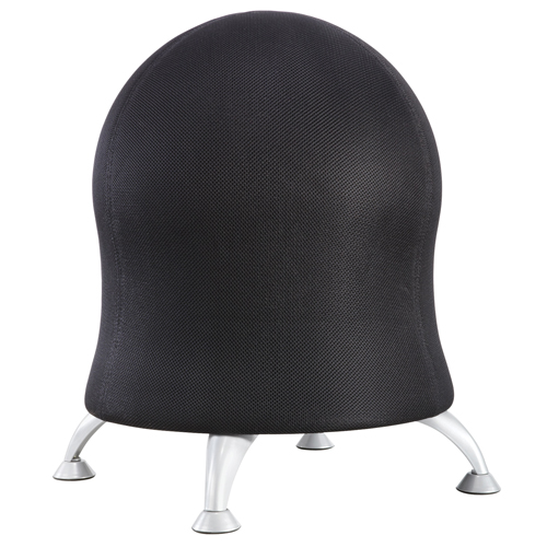 Zenergy Ball Chair, Fabric, Black, 250 lbs. Capacity Waymarc Industries Inc